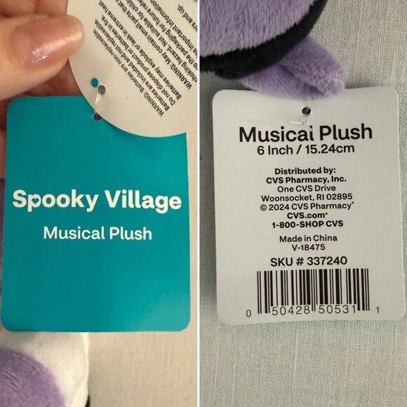 Spooky Village Dracula Vampire Plush 6in Talking Halloween Toy 2024 Exclusive - Picture 5 of 10